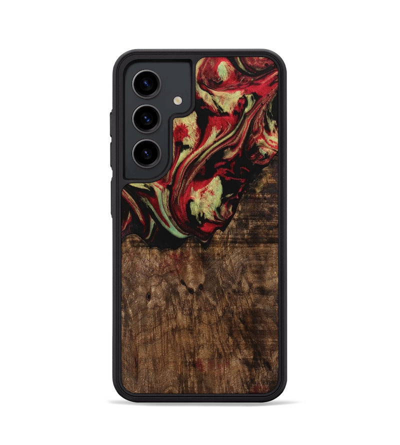 Galaxy S24 Wood Phone Case - Adele (Red, 741790)