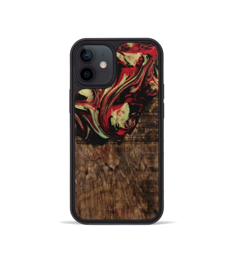 iPhone 12 mini Wood Phone Case - Adele (Red, 741790)