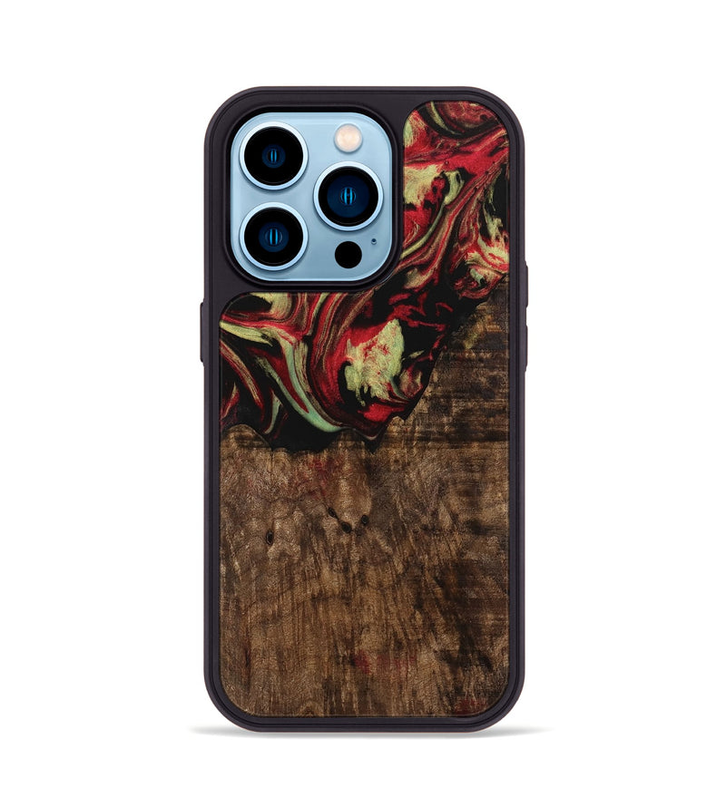 iPhone 14 Pro Wood Phone Case - Adele (Red, 741790)