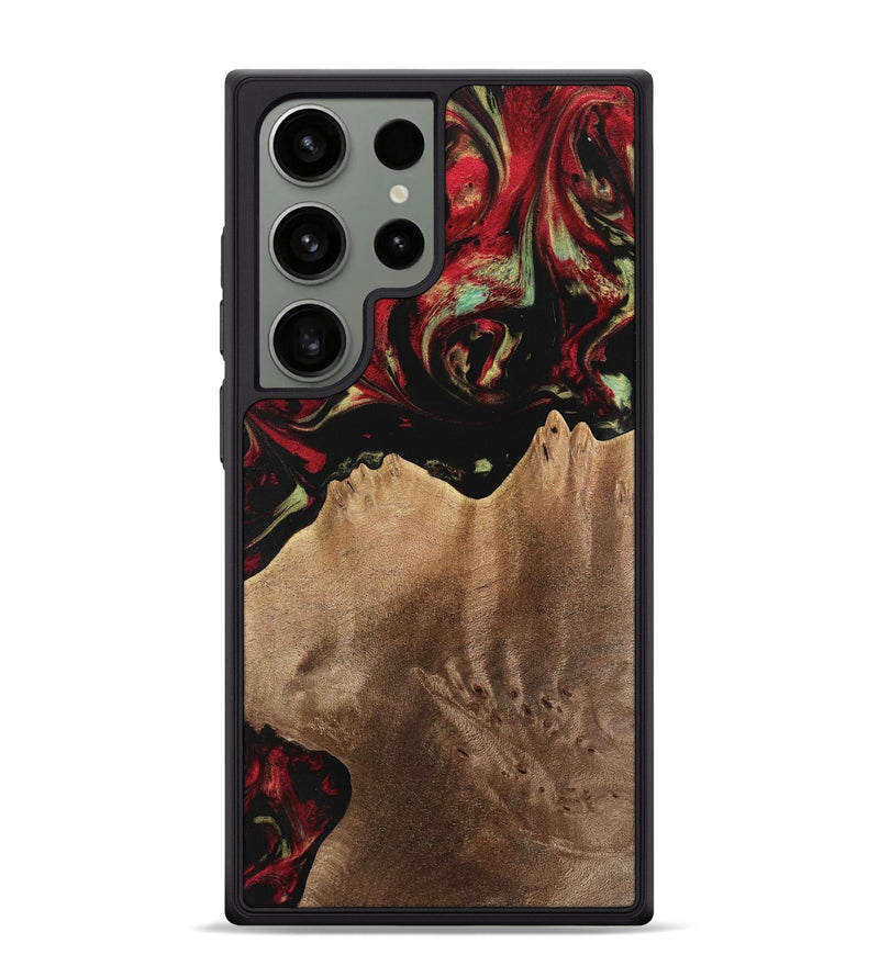 Galaxy S24 Ultra Wood Phone Case - Marcie (Red, 741791)