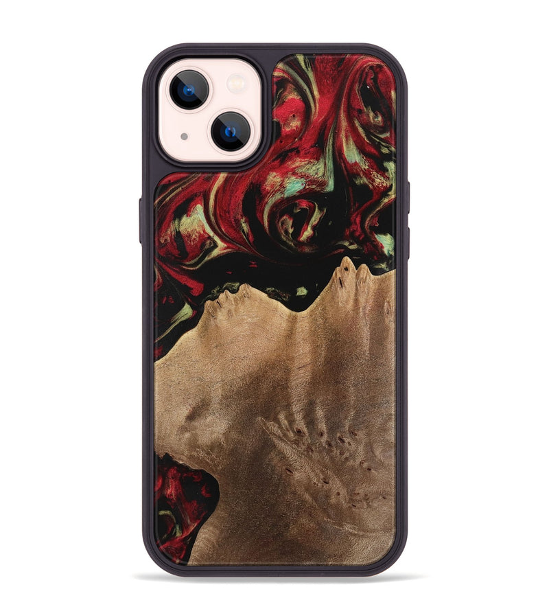 iPhone 14 Plus Wood Phone Case - Marcie (Red, 741791)