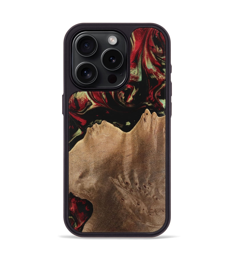 iPhone 15 Pro Wood Phone Case - Marcie (Red, 741791)