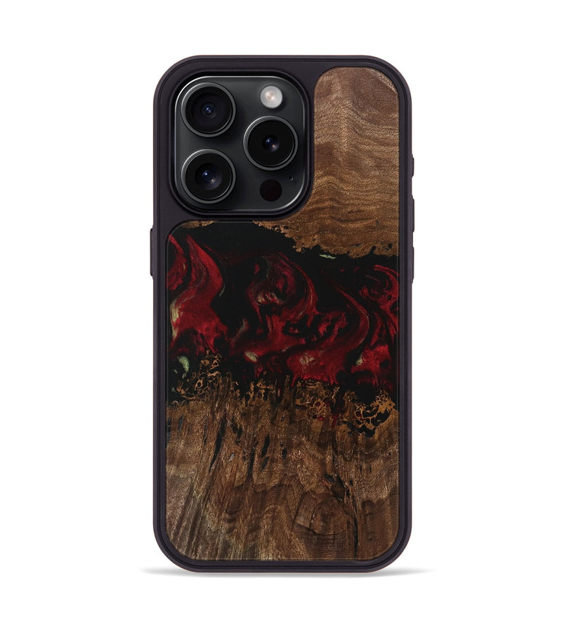 iPhone 15 Pro Wood Phone Case - Amani (Red, 741792)