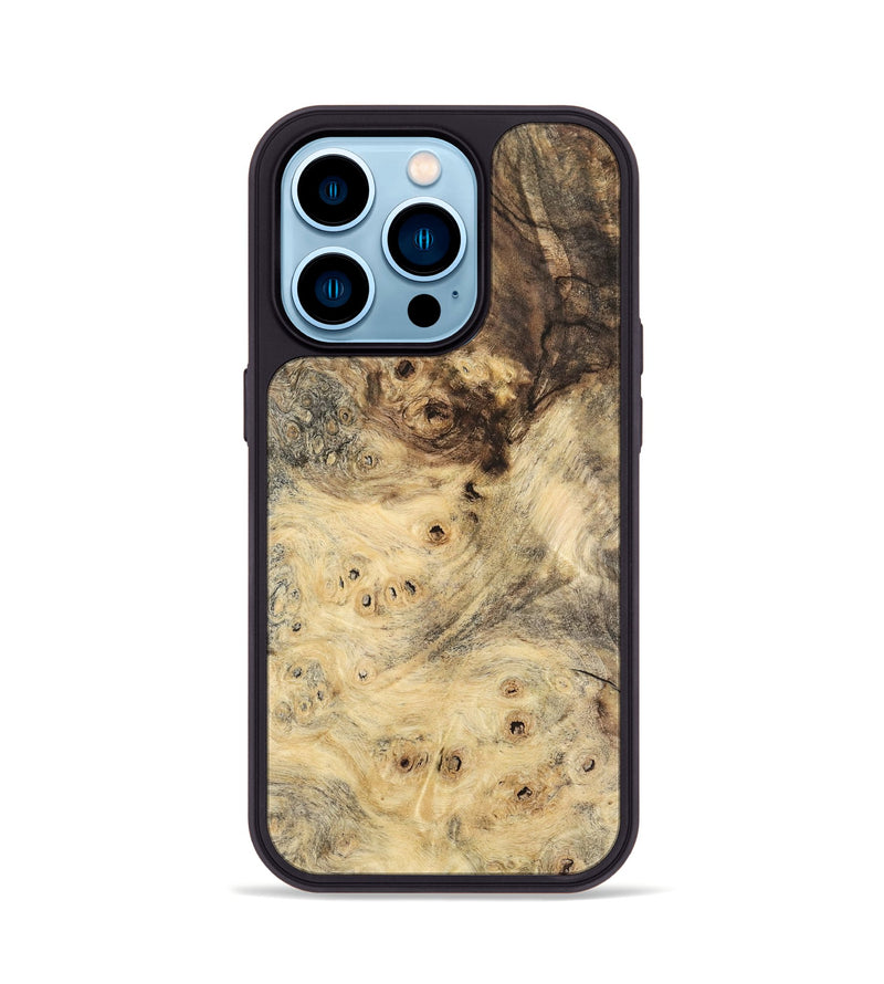 iPhone 14 Pro Wood Phone Case - Cyrine (Wood Burl, 741793)