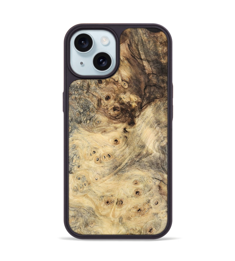 iPhone 15 Wood Phone Case - Cyrine (Wood Burl, 741793)