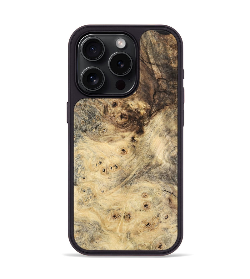 iPhone 15 Pro Wood Phone Case - Cyrine (Wood Burl, 741793)