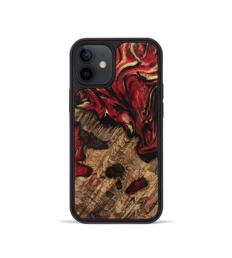 iPhone 12 mini Wood Phone Case - Briley (Red, 741796)