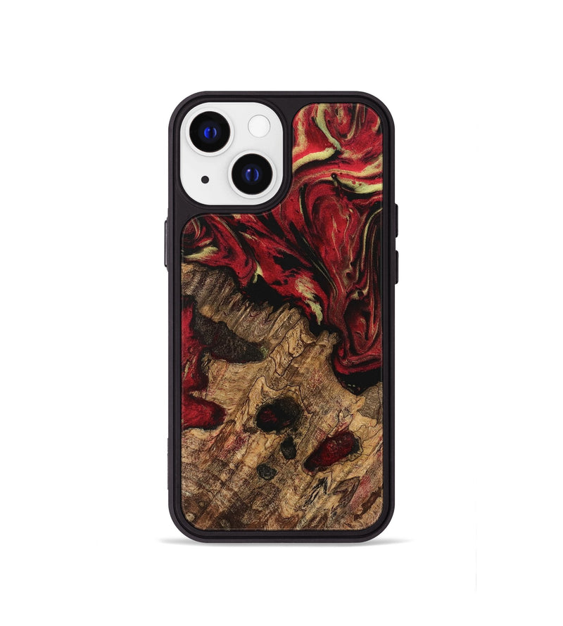 iPhone 13 mini Wood Phone Case - Briley (Red, 741796)