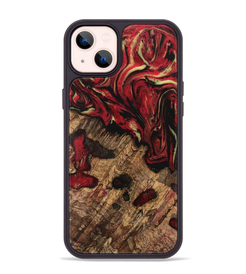 iPhone 14 Plus Wood Phone Case - Briley (Red, 741796)