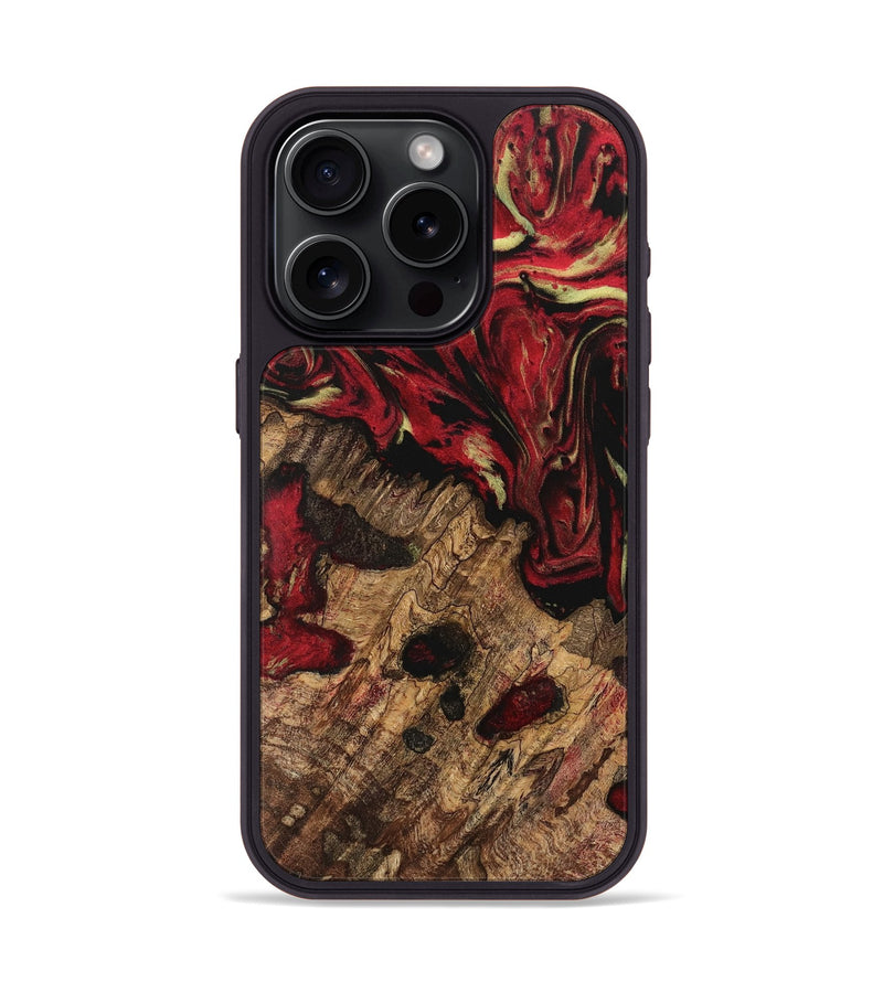 iPhone 15 Pro Wood Phone Case - Briley (Red, 741796)