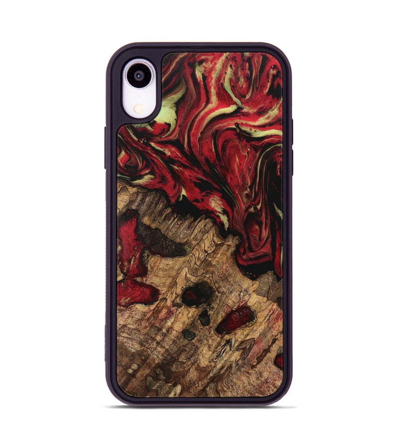 iPhone Xr Wood Phone Case - Briley (Red, 741796)