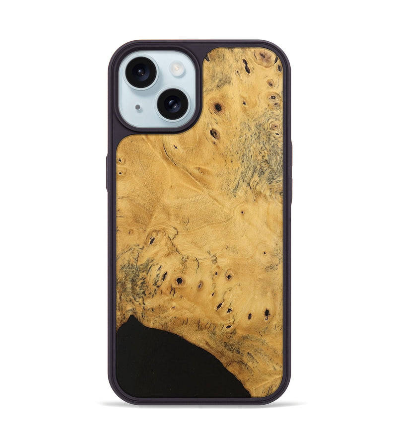 iPhone 15 Wood Phone Case - Lawton (Wood Burl, 741797)