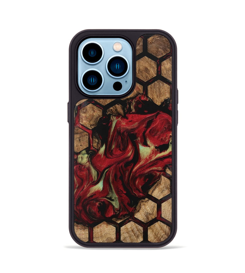 iPhone 14 Pro Wood Phone Case - Deetta (Pattern, 741798)