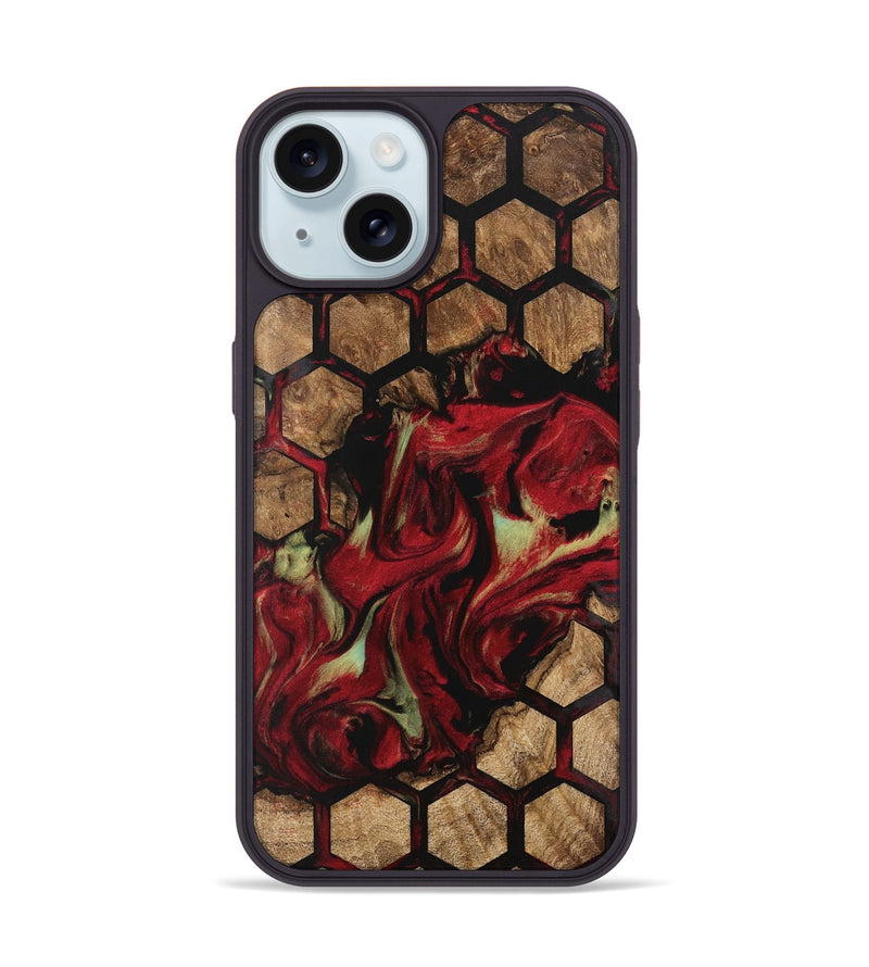 iPhone 15 Wood Phone Case - Deetta (Pattern, 741798)