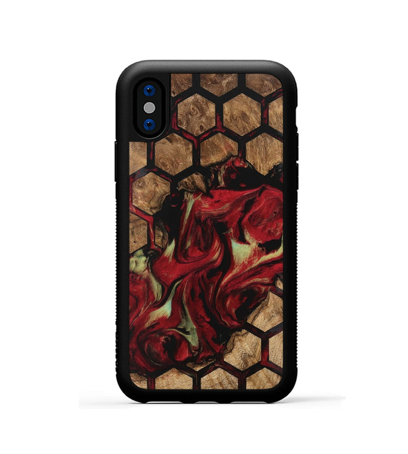 iPhone Xs Wood Phone Case - Deetta (Pattern, 741798)