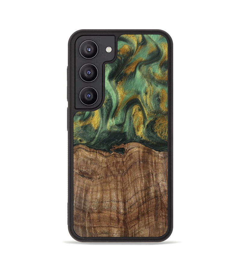 Galaxy S23 Wood Phone Case - Nicole (Green, 741799)