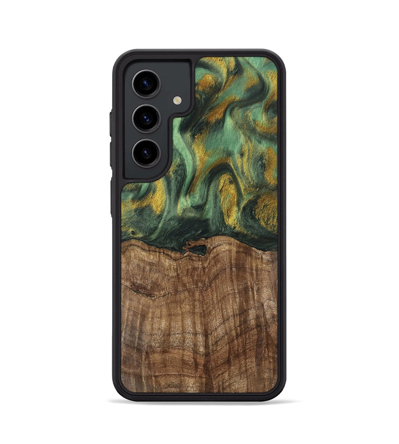 Galaxy S24 Wood Phone Case - Nicole (Green, 741799)