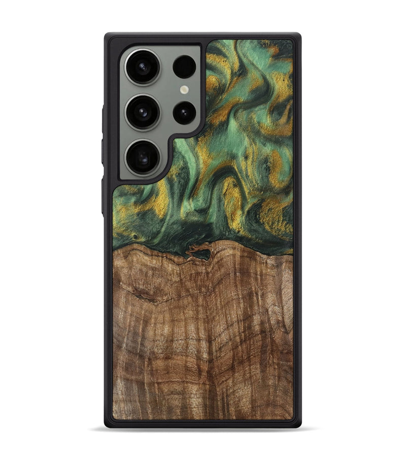 Galaxy S24 Ultra Wood Phone Case - Nicole (Green, 741799)