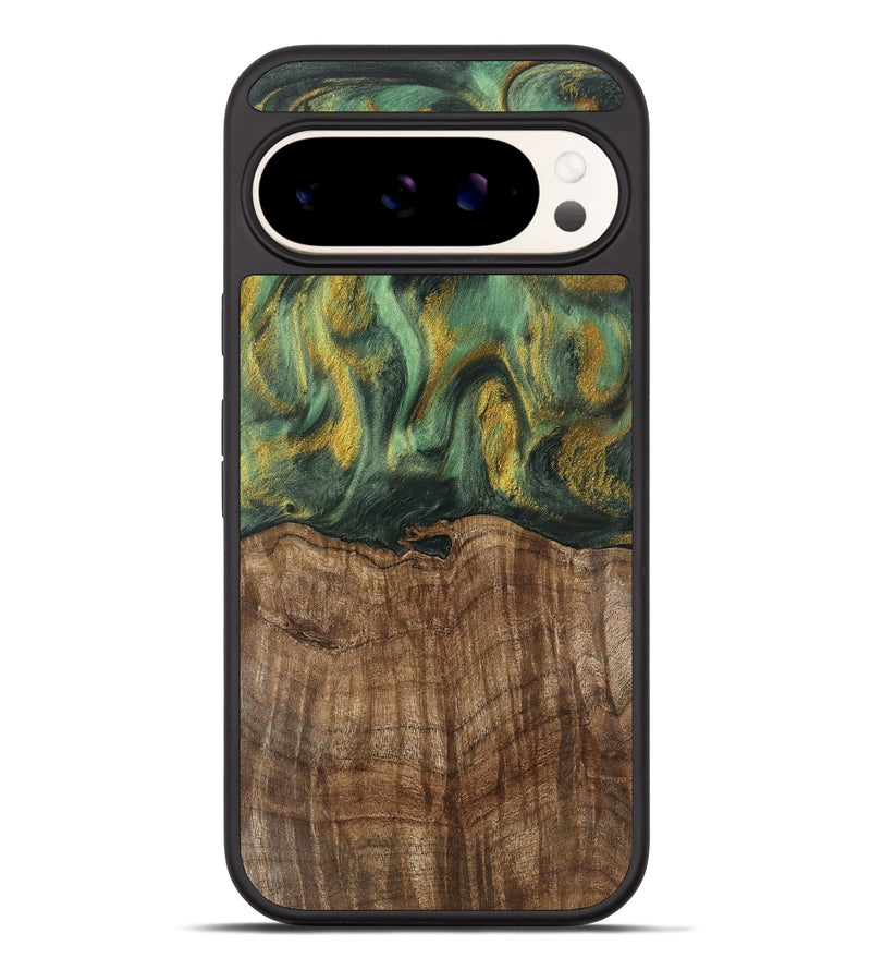 Pixel 9 Pro XL Wood Phone Case - Nicole (Green, 741799)