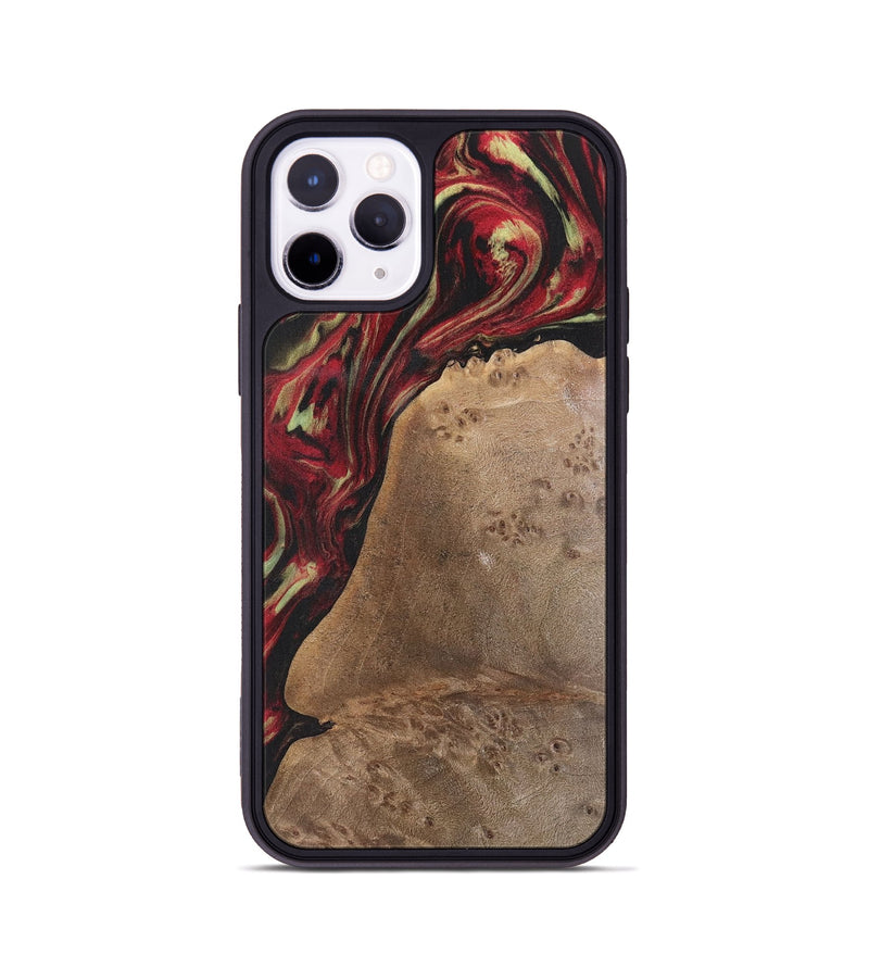 iPhone 11 Pro Wood Phone Case - Denzel (Red, 741801)