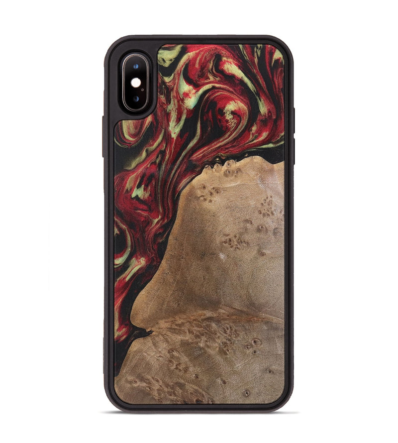 iPhone Xs Max Wood Phone Case - Denzel (Red, 741801)