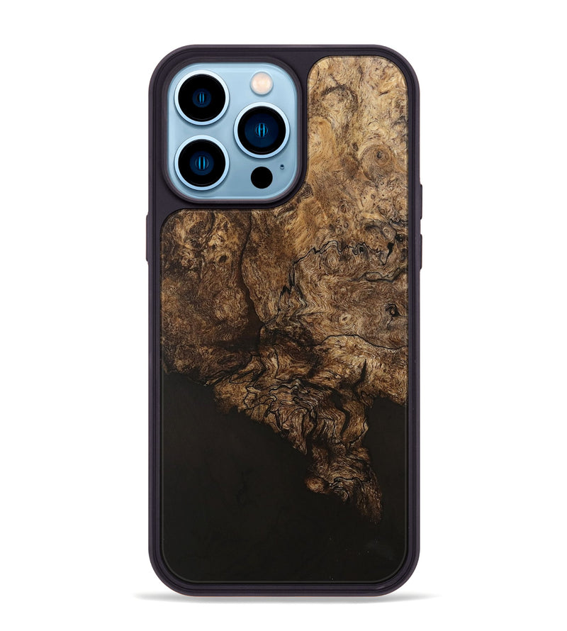 iPhone 14 Pro Max Wood Phone Case - Festus (Wood Burl, 741803)