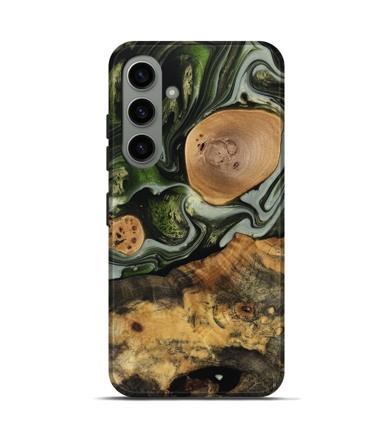 Galaxy S24 Wood Live Edge Phone Case - Elba (Green, 741810)