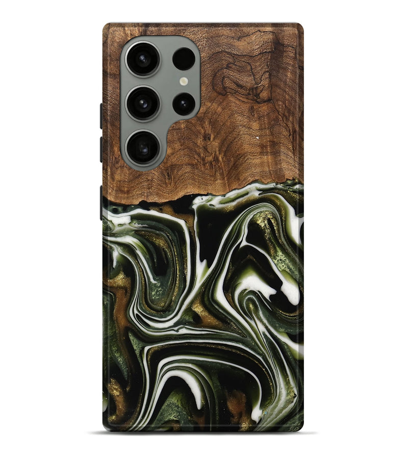 Galaxy S23 Ultra Wood Live Edge Phone Case - Jorie (Green, 741811)