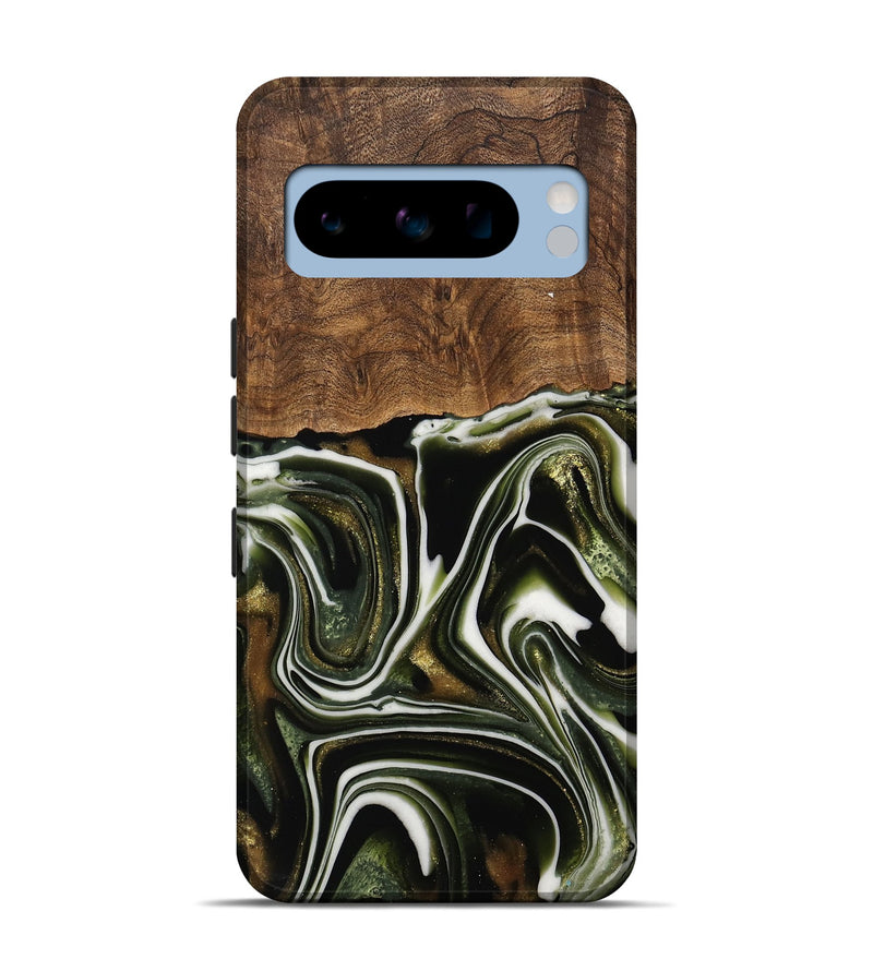 Pixel 8 Pro Wood Live Edge Phone Case - Jorie (Green, 741811)