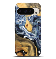 Pixel 9 Pro XL Wood Live Edge Phone Case - Horatio (Blue, 741812)