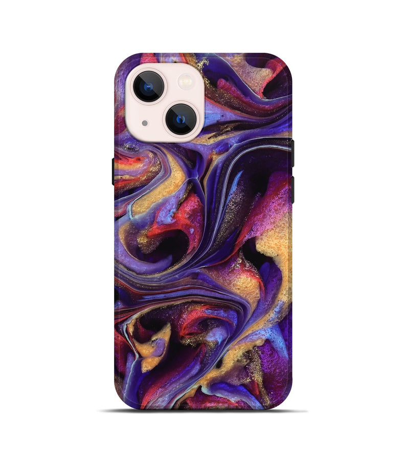 iPhone 13 mini ResinArt Live Edge Phone Case - Shorwan (Purple, 741813)