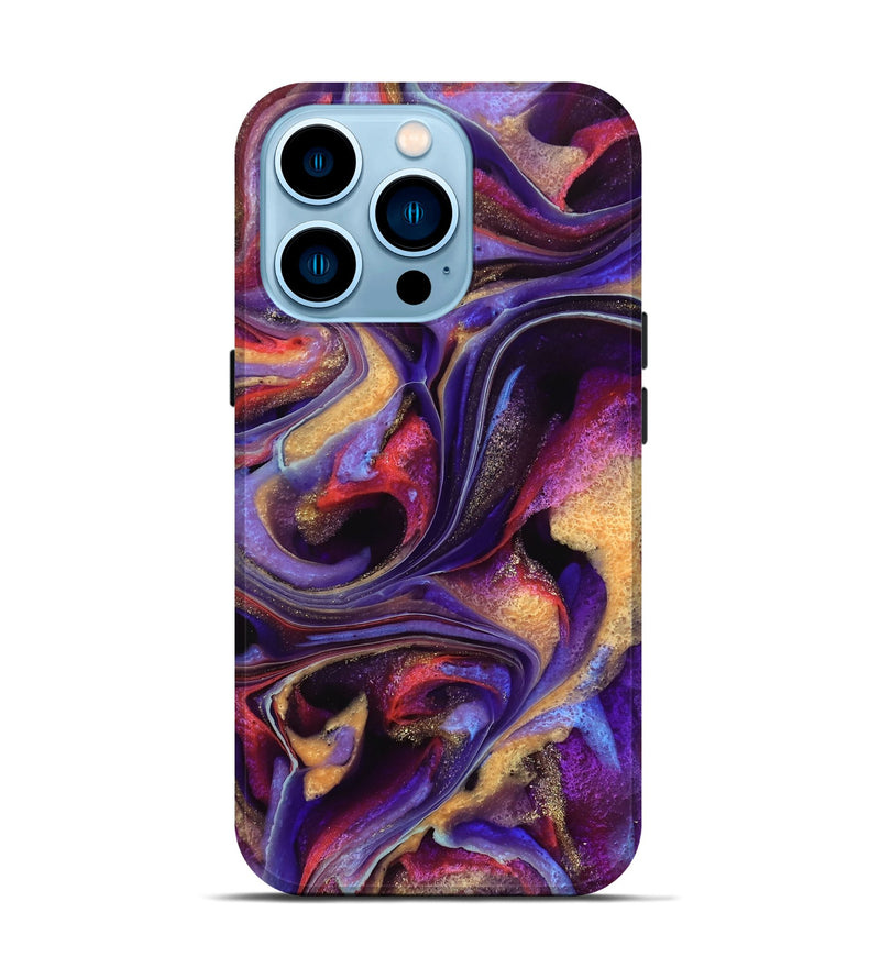 iPhone 14 Pro ResinArt Live Edge Phone Case - Shorwan (Purple, 741813)