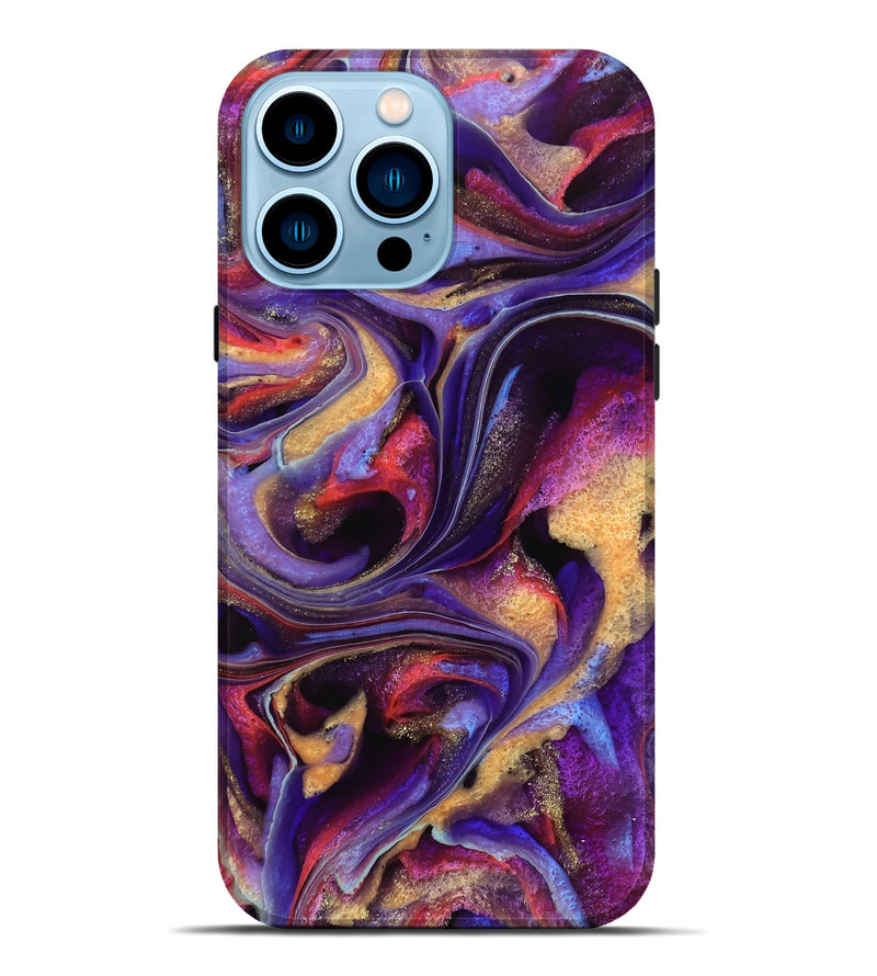 iPhone 14 Pro Max ResinArt Live Edge Phone Case - Shorwan (Purple, 741813)