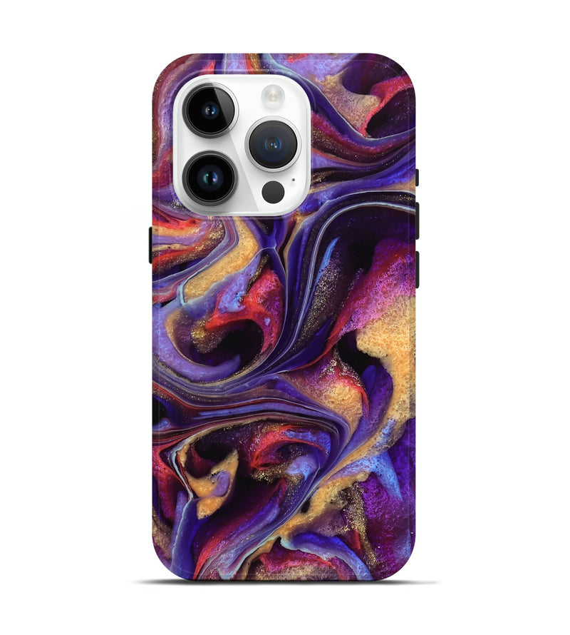 iPhone 15 Pro ResinArt Live Edge Phone Case - Shorwan (Purple, 741813)