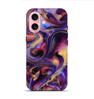 iPhone 16 ResinArt Live Edge Phone Case - Shorwan (Purple, 741813)