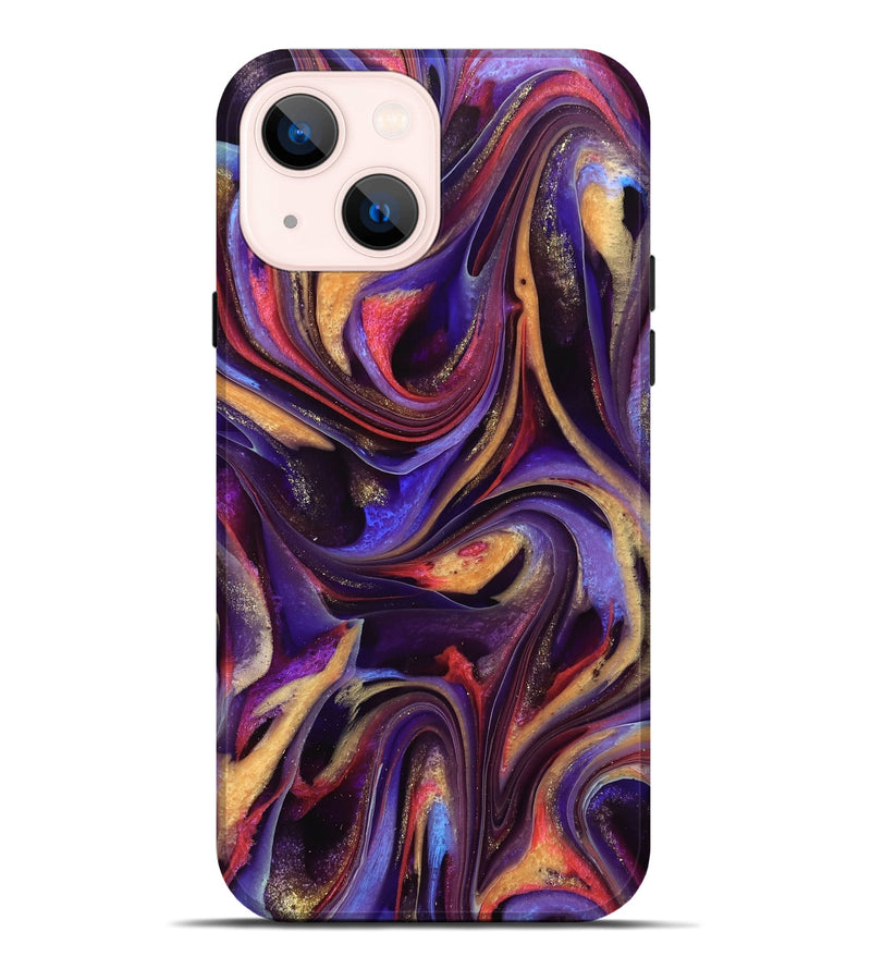 iPhone 14 Plus ResinArt Live Edge Phone Case - Kalyan (Purple, 741815)