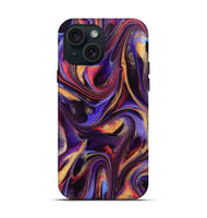 iPhone 15 ResinArt Live Edge Phone Case - Kalyan (Purple, 741815)