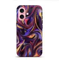 iPhone 16 ResinArt Live Edge Phone Case - Kalyan (Purple, 741815)