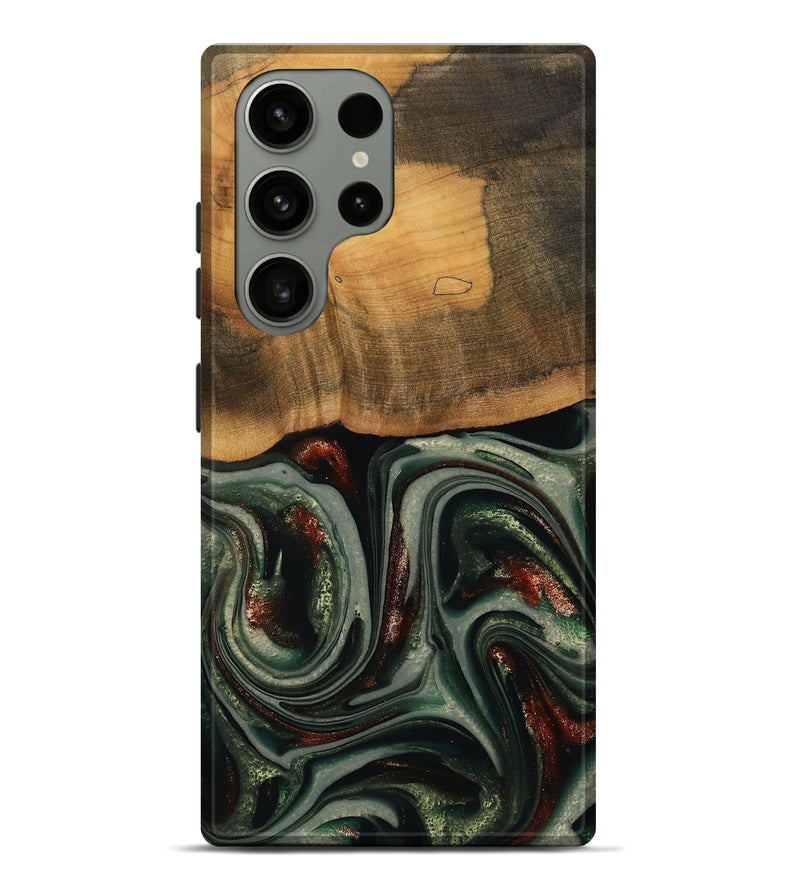 Galaxy S23 Ultra Wood Live Edge Phone Case - Maximus (Green, 741926)