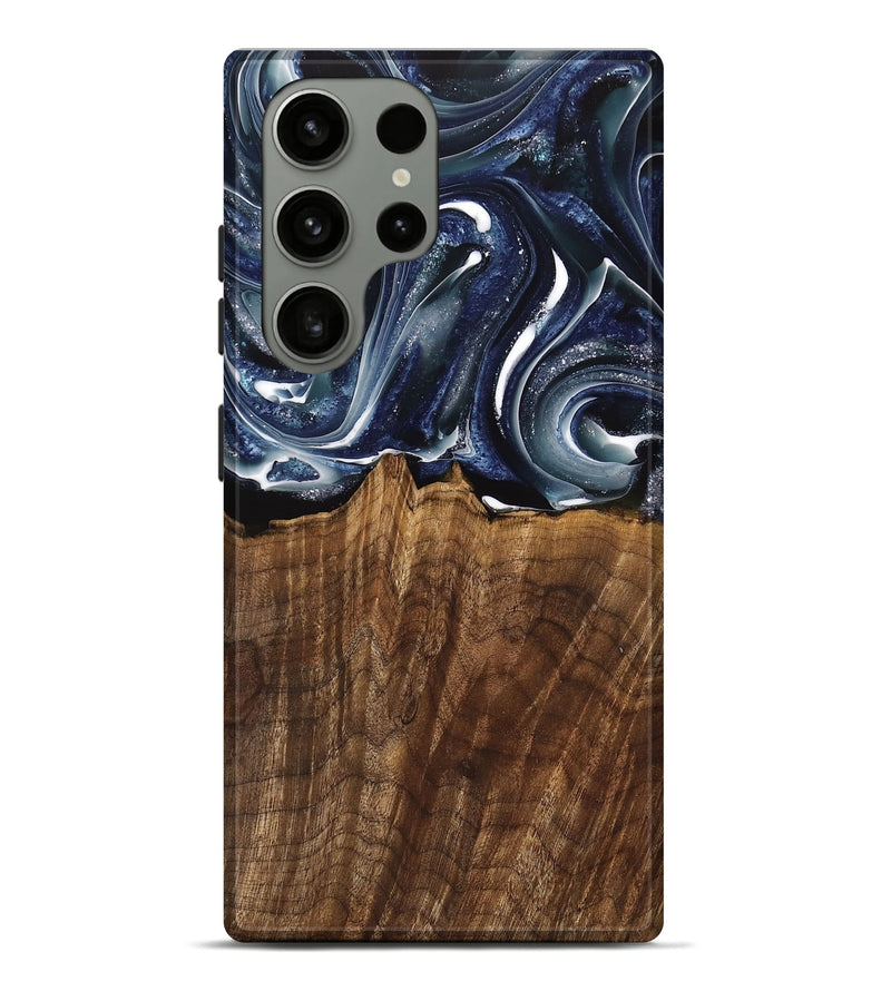 Galaxy S23 Ultra Wood Live Edge Phone Case - Court (Blue, 741927)