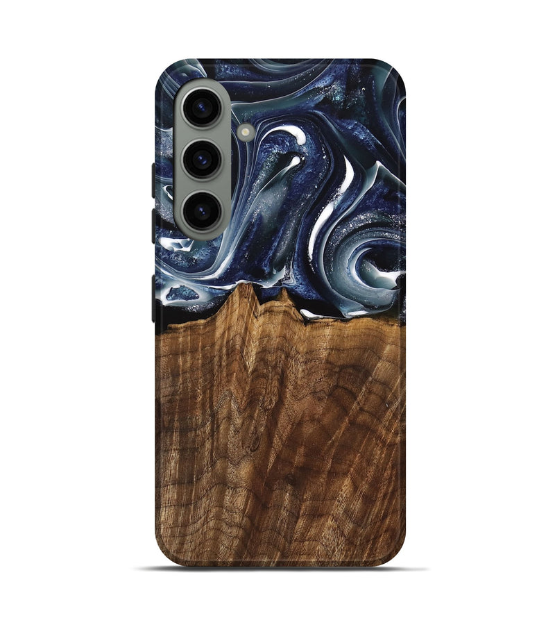 Galaxy S24 Wood Live Edge Phone Case - Court (Blue, 741927)