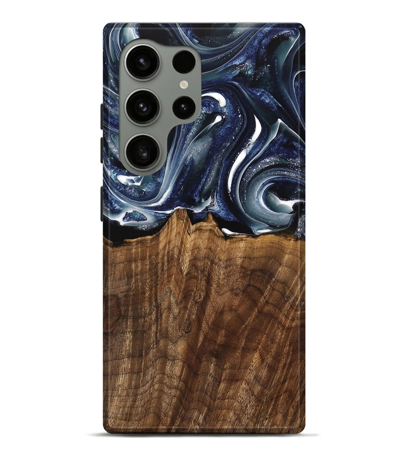 Galaxy S24 Ultra Wood Live Edge Phone Case - Court (Blue, 741927)