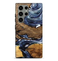 Galaxy S23 Ultra Wood Live Edge Phone Case - Ednah (Blue, 741930)