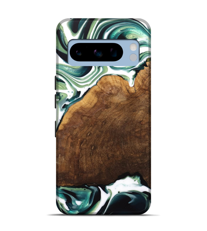 Pixel 8 Pro Wood Live Edge Phone Case - Almus (Green, 741931)