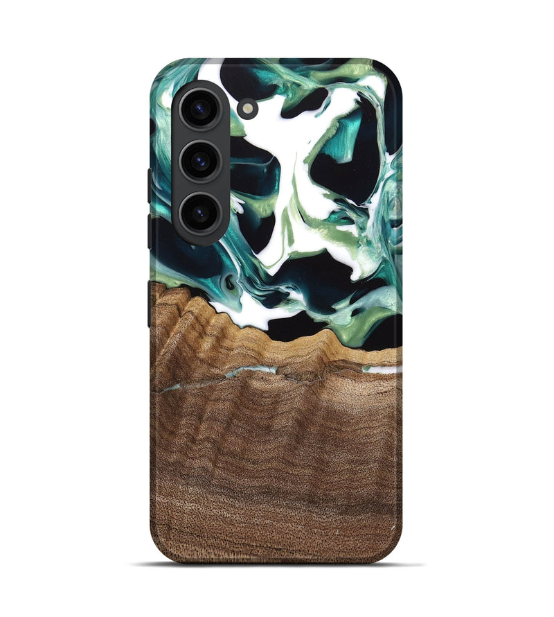 Galaxy S23 Wood Live Edge Phone Case - Lyman (Green, 741933)