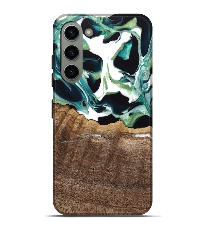 Galaxy S23 Plus Wood Live Edge Phone Case - Lyman (Green, 741933)