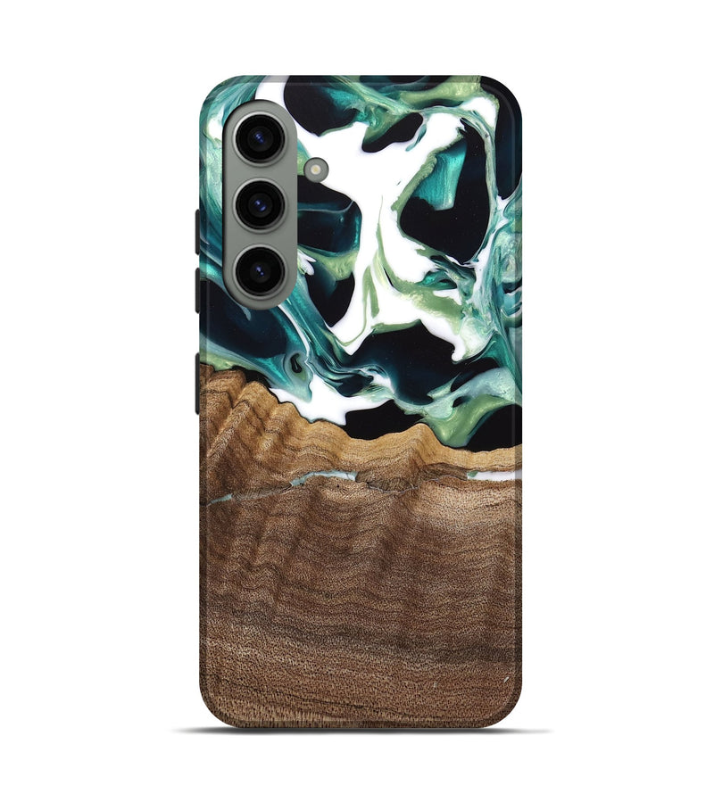 Galaxy S24 Wood Live Edge Phone Case - Lyman (Green, 741933)