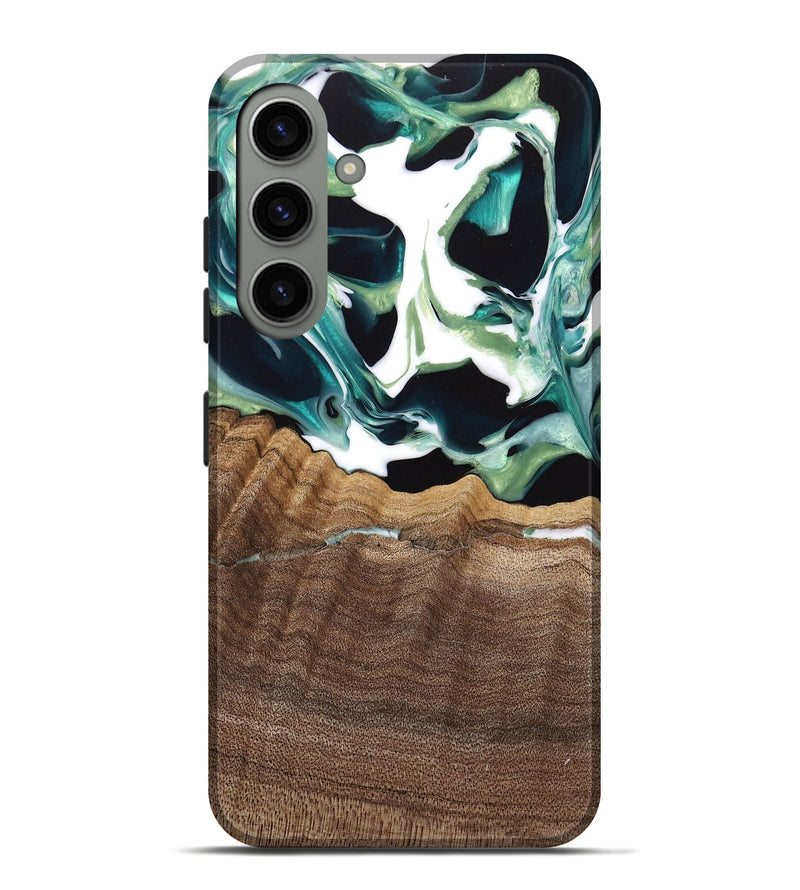 Galaxy S24 Plus Wood Live Edge Phone Case - Lyman (Green, 741933)