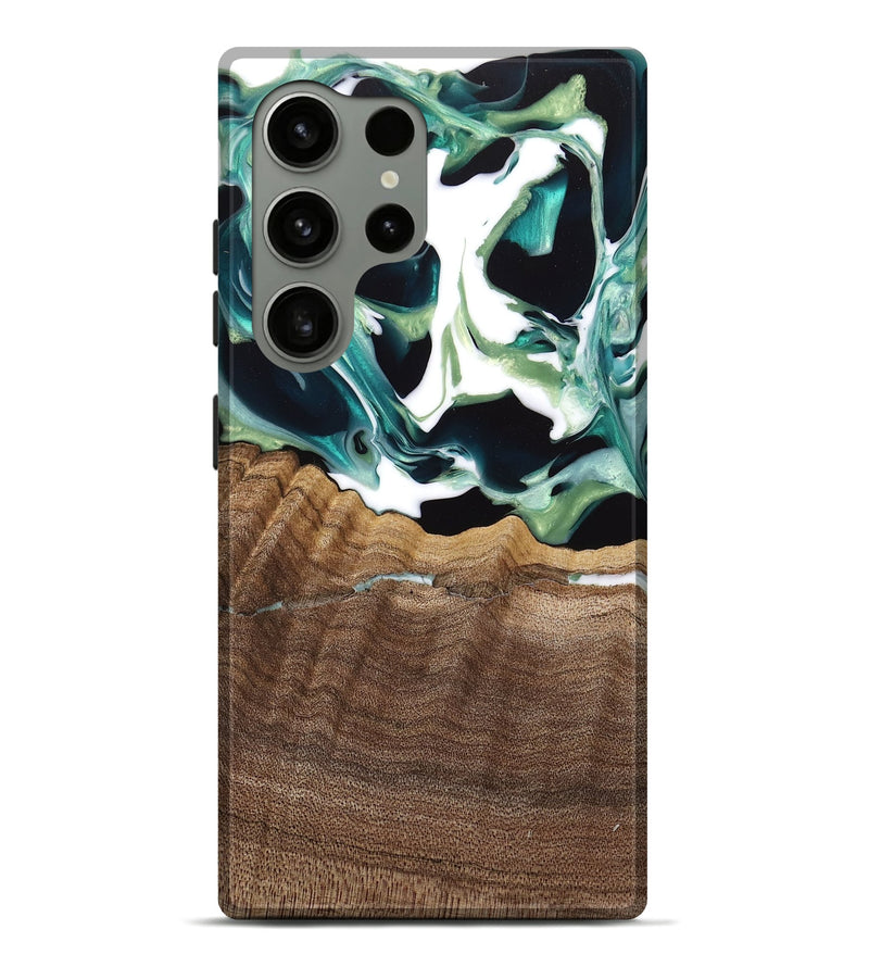 Galaxy S24 Ultra Wood Live Edge Phone Case - Lyman (Green, 741933)