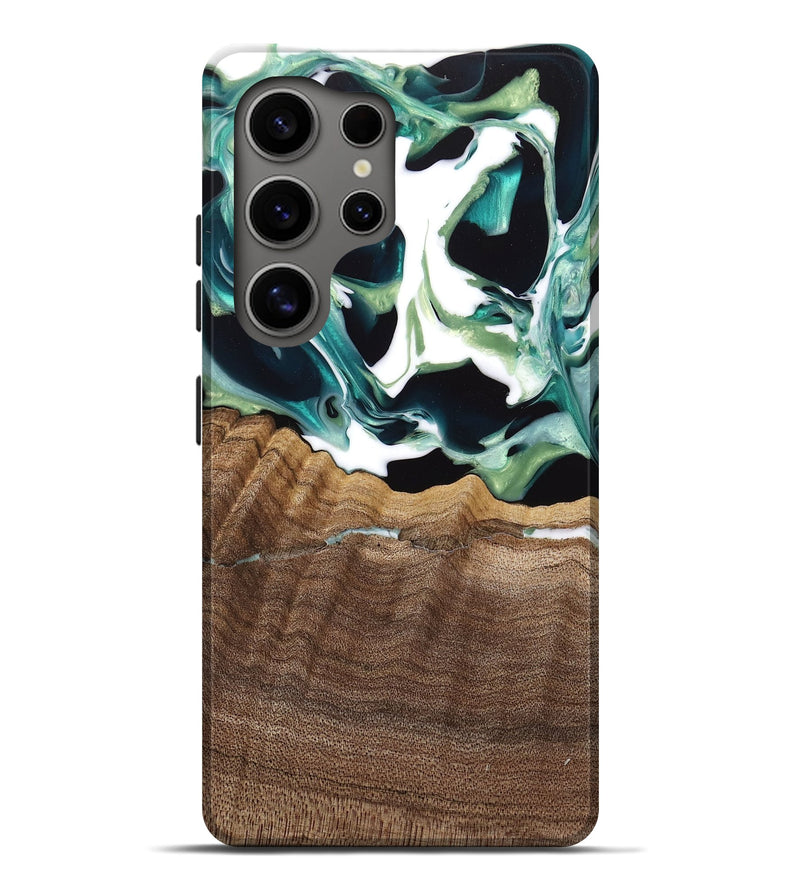 Galaxy S25 Ultra Wood Live Edge Phone Case - Lyman (Green, 741933)